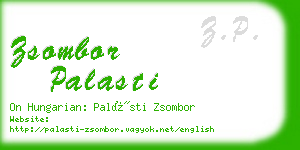 zsombor palasti business card